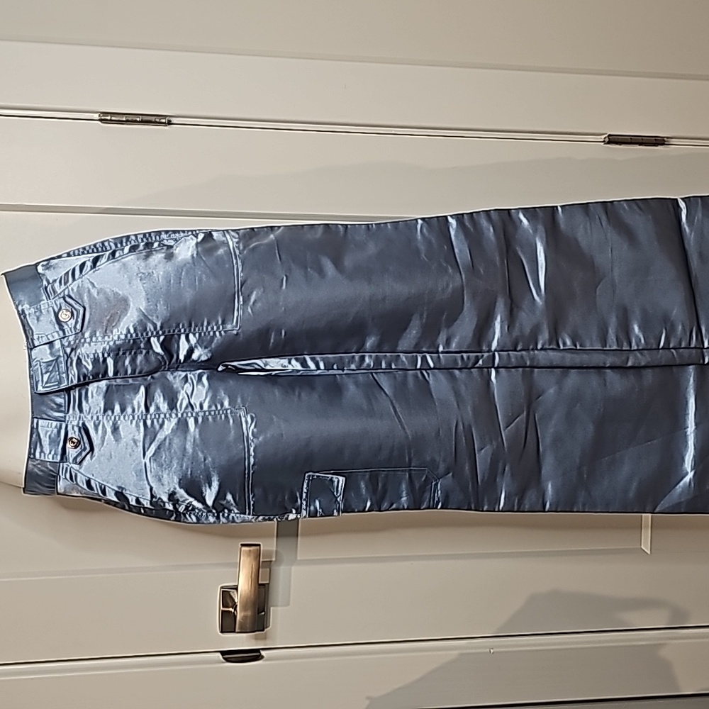 Joe Boxer Satin Blue Cargo Pants